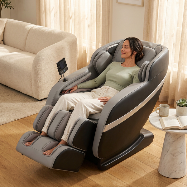 Zero Gravity Massage Chair Built for Full-Body Relief, 4D SL-Track, Dual-Core System, Heated Therapy, Bluetooth