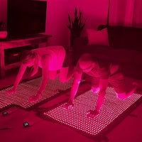 2026 Upgraded Dual Wavelength LED Beads 660Nm&850Nm Red Light Therapy Mat Full Body, Used to Face and Body Pain Relief Skin Health Personal Care, 75" X 35'' (Black)