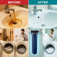 Whole House Water Filtration System — Before & After