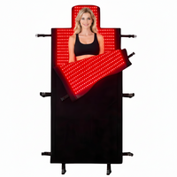 Red Light Therapy Mat Designed for Full Body Wellness, Dual 660nm 850nm LEDs, 75x35 Inches, 2570 LED Array